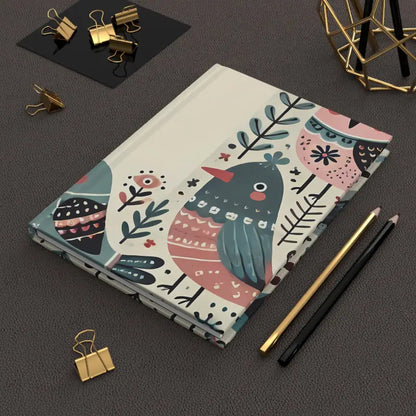 Cute Bird Hardcover Journal Matte - your New Stylish Companion - Paper Products