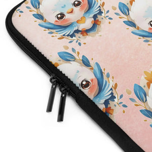 Sleek Black Polyester Laptop Sleeve - Dual Zipper - Dipaliz - Bags