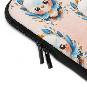 Sleek Black Polyester Laptop Sleeve - Dual Zipper - Dipaliz - Bags