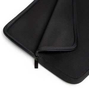 Sleek Black Polyester Laptop Sleeve - Dual Zipper - Dipaliz - Bags
