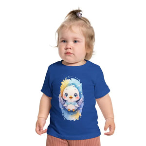 Cute Birdie Toddler Tee - Soft Cotton Top - Dipaliz - True Royal / 3-6m - Baby & Tops