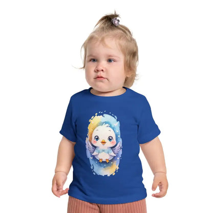 Adorable Cute Birdie Toddler Tee - Soft Cotton Comfort - True Royal / 3-6m Kids Clothes