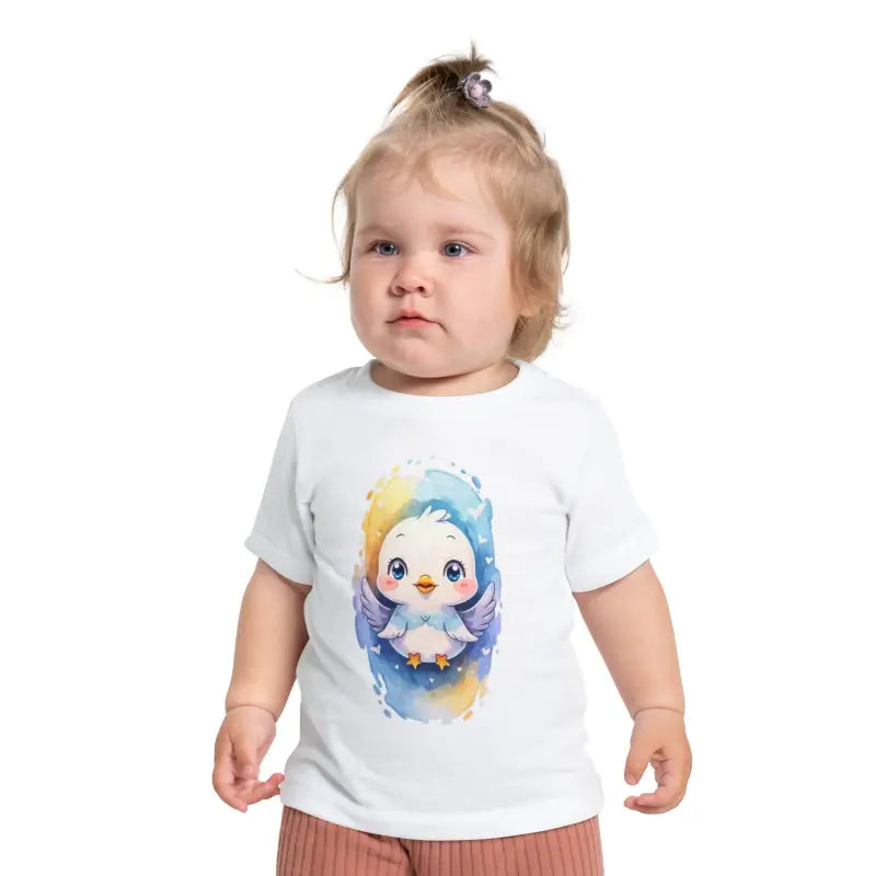 Adorable Cute Birdie Toddler Tee - Soft Cotton Comfort - White / 3-6m Kids Clothes