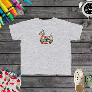 Cute Bookworm Toddler Tee with Adorable Snail Design - Dipaliz - T-shirts