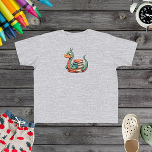 Cute Bookworm Toddler Tee - Adorable Snail Design - Dipaliz - T-shirts