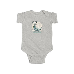 Cute Bug Baby Bodysuit - Whimsical Print Shower Present - Dipaliz - Ash / 12m - One-pieces