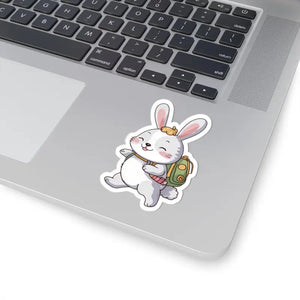 Bunny Backpack Kiss-cut Stickers - Cute Vibrant Designs - Dipaliz - Decorative