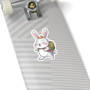 Bunny Backpack Kiss-cut Stickers - Cute Vibrant Designs - Dipaliz - Decorative