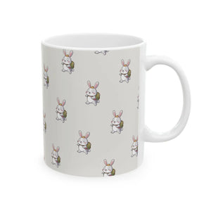 Vibrant Bunny Ceramic Mug - Cute Animal Design - Dipaliz - Mugs