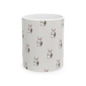 Vibrant Bunny Ceramic Mug - Cute Animal Design - Dipaliz - Mugs