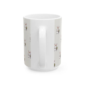 Vibrant Bunny Ceramic Mug - Cute Animal Design - Dipaliz - Mugs