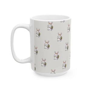 Vibrant Bunny Ceramic Mug - Cute Animal Design - Dipaliz - Mugs