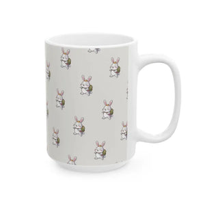 Bunny Ceramic Mug - Vibrant Design Playful Kitchen Cup - Dipaliz - Mugs