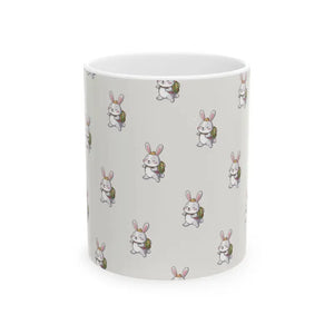 Bunny Ceramic Mug - Vibrant Design Playful Kitchen Cup - Dipaliz - 11oz - Mugs