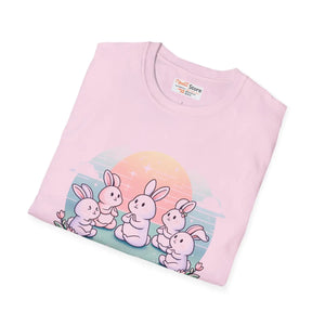 Soft Bunny Yoga Tee - Colorful Easter Celebrations - Dipaliz - T-shirts