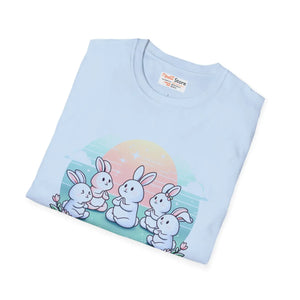 Soft Bunny Yoga Tee - Colorful Easter Celebrations - Dipaliz - T-shirts