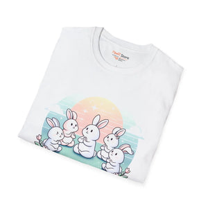 Soft Bunny Yoga Tee - Colorful Easter Celebrations - Dipaliz - T-shirts