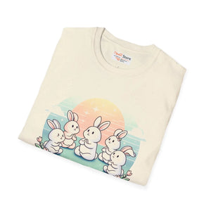 Soft Bunny Yoga Tee - Colorful Easter Celebrations - Dipaliz - T-shirts