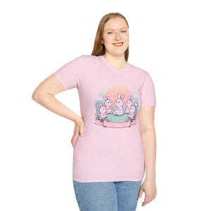 Soft Bunny Yoga Tee - Colorful Easter Celebrations - Dipaliz - T-shirts