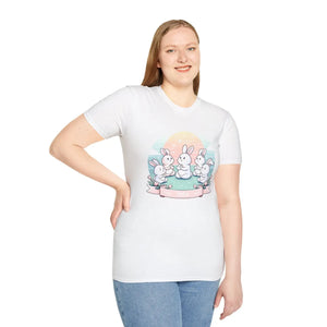 Soft Bunny Yoga Tee - Colorful Easter Celebrations - Dipaliz - T-shirts