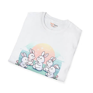 Bunny Yoga Tee - Cute Easter Spring Style - Dipaliz - T-shirts