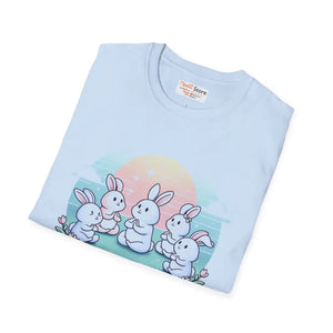 Bunny Yoga Tee - Cute Easter Spring Style - Dipaliz - T-shirts