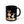 Playful Bunny Easter Mug - Glossy Black Ceramic - Dipaliz - Mugs