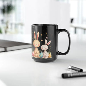 Playful Bunny Easter Mug - Vibrant Morning Energy Boost - Dipaliz - 15oz - Mugs