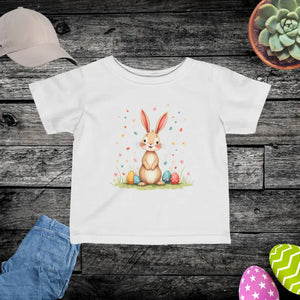Cute Bunny Infant Fine Jersey Tee - Soft Easter Top - Dipaliz - White / 6m - T-shirts