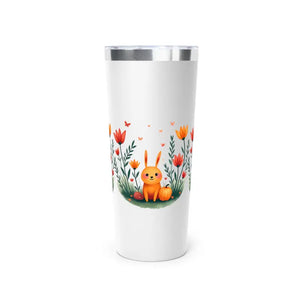 Cute Bunny Spring Floral Insulated Mug Perfect Easter Gift - Dipaliz - 22oz / White - Tumblers