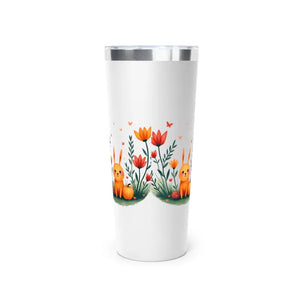 Cute Bunny Spring Floral Insulated Mug Perfect Easter Gift - Dipaliz - 22oz / White - Tumblers