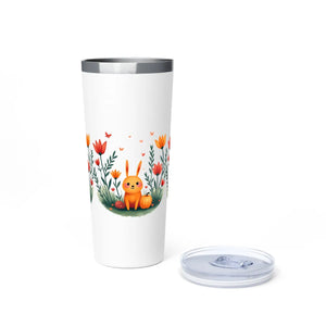 Cute Bunny Spring Tumbler Floral Insulated Mug Perfect Easter Dipaliz - Tumblers