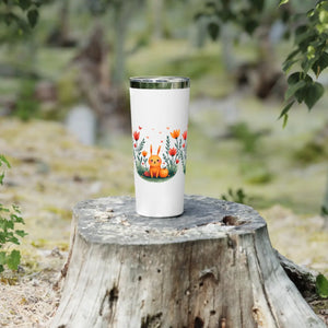 Cute Bunny Spring Tumbler Floral Insulated Mug Perfect Easter Dipaliz - Tumblers