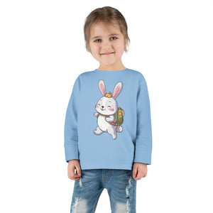 Cute Bunny Toddler Long Sleeve Tee - Spring Cotton - Dipaliz - T-shirts - 2t