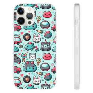 Cute Cars Flexi Cases - Thermoplastic Polyurethane Protection - Dipaliz - Iphone 12 Pro Max - Mobile Phone