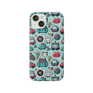 Cute Cars Flexi Cases - Thermoplastic Polyurethane Protection - Dipaliz - Iphone 14 - Mobile Phone