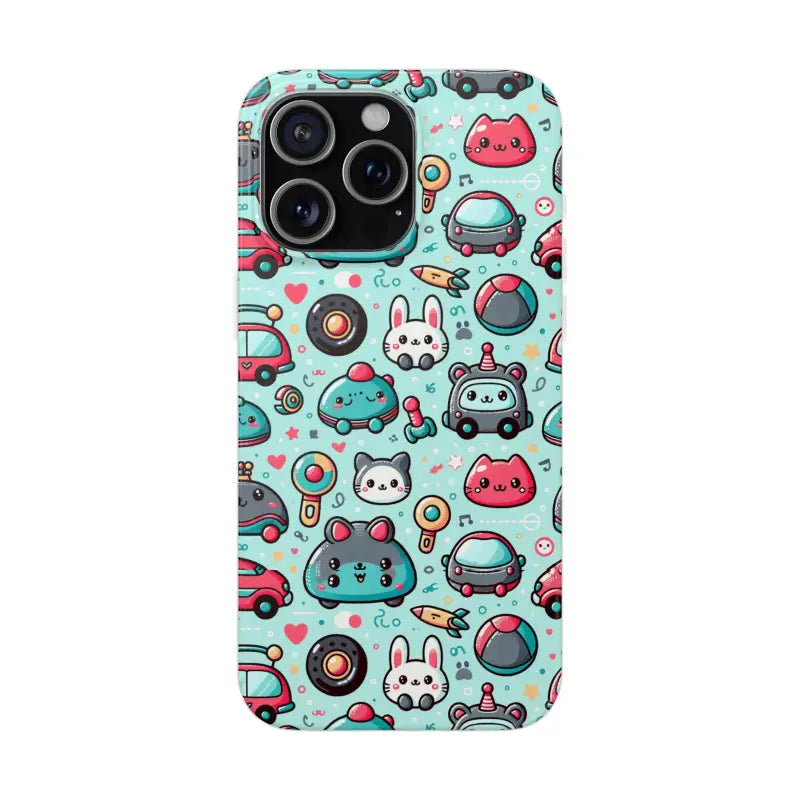 Cute Cars Flexi Cases Durable Style with Thermoplastic Polyurethane - Iphone 15 Pro Max Phone Case