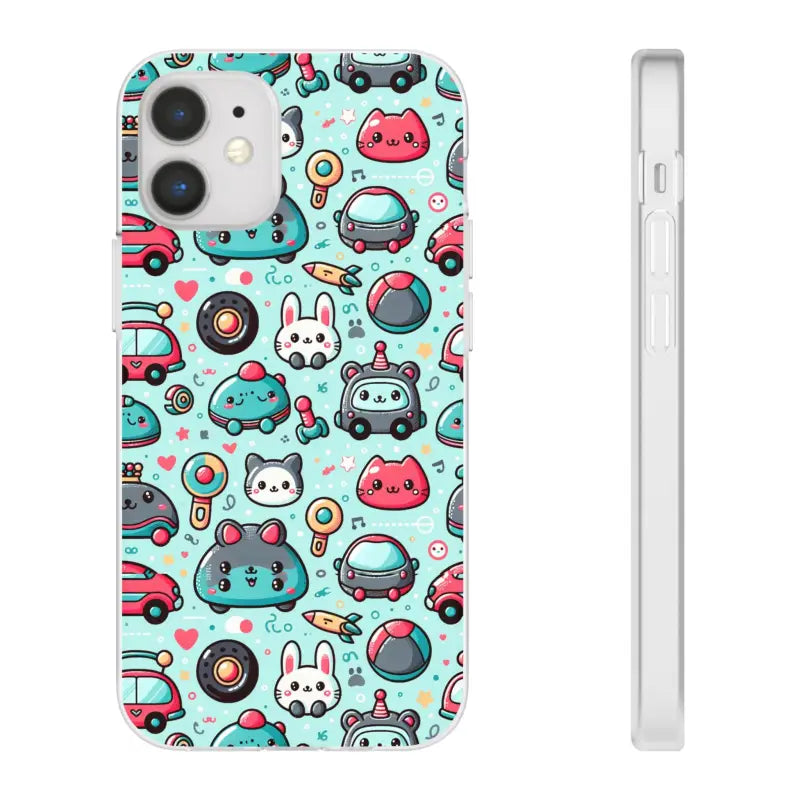 Cute Cars Flexi Cases Durable Style with Thermoplastic Polyurethane - Iphone 12 Mini Phone Case