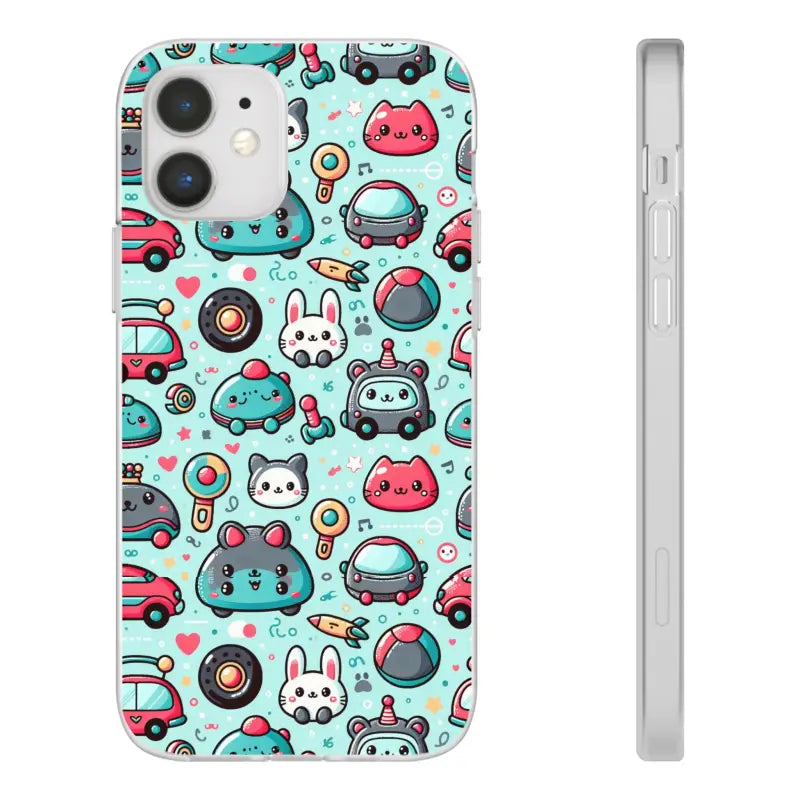 Cute Cars Flexi Cases Durable Style with Thermoplastic Polyurethane - Iphone 12 Phone Case