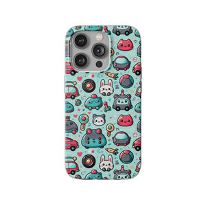 Cute Cars Flexi Cases - Thermoplastic Polyurethane Protection - Dipaliz - Iphone 14 Pro - Mobile Phone