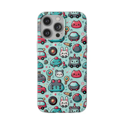 Cute Cars Flexi Cases Durable Style with Thermoplastic Polyurethane - Iphone 14 Pro Max Phone Case