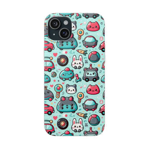 Cute Cars Flexi Cases - Thermoplastic Polyurethane Protection - Dipaliz - Iphone 15 Plus - Mobile Phone