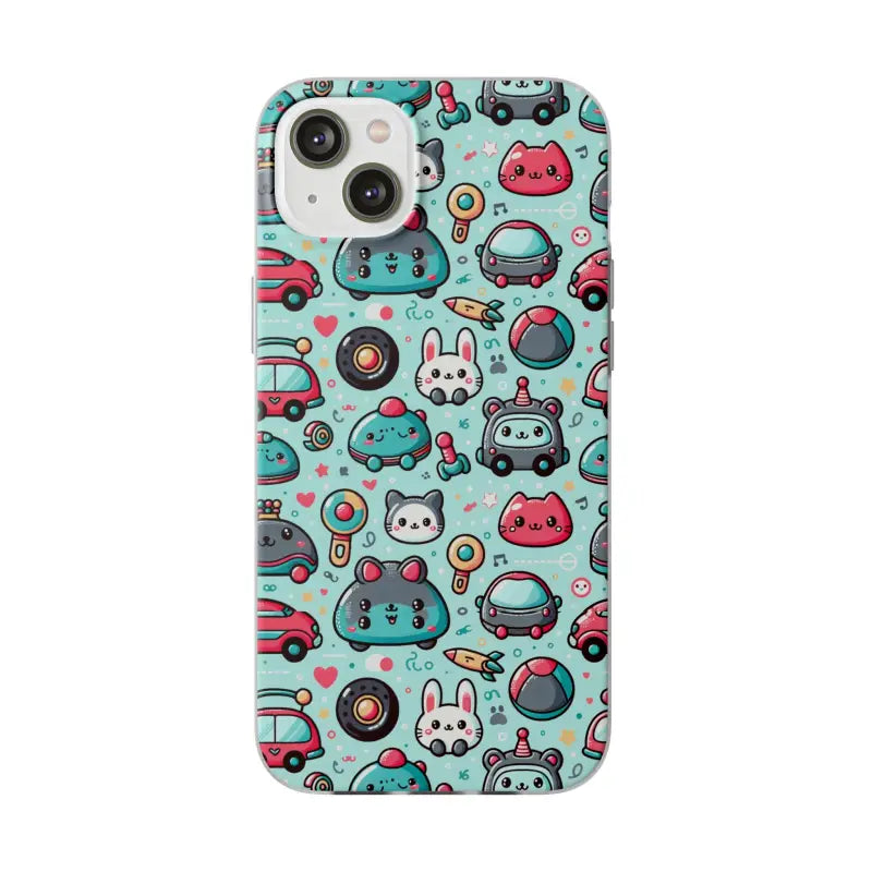 Cute Cars Flexi Cases Durable Style with Thermoplastic Polyurethane - Iphone 14 Plus Phone Case