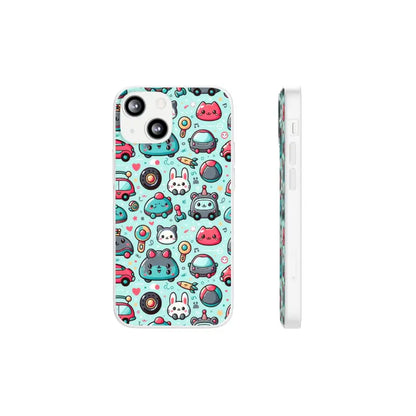 Cute Cars Flexi Cases Durable Style with Thermoplastic Polyurethane - Iphone 13 Mini Phone Case