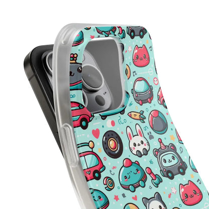 Cute Cars Flexi Cases Durable Style with Thermoplastic Polyurethane - Phone Case