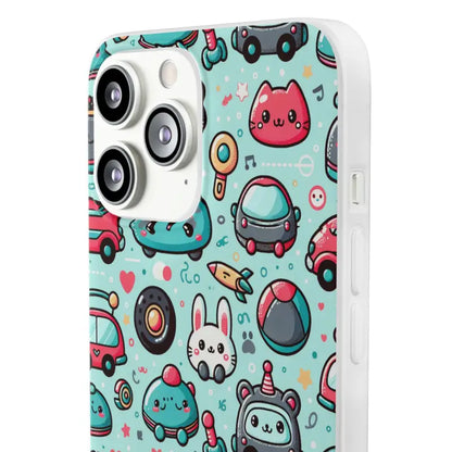 Cute Cars Flexi Cases Durable Style with Thermoplastic Polyurethane - Phone Case