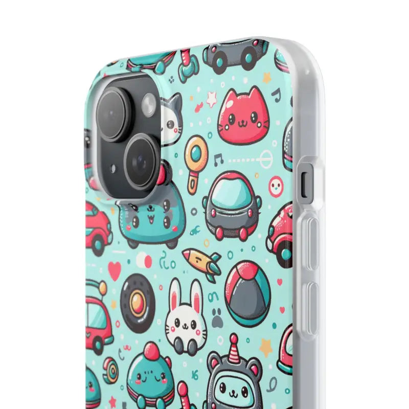 Cute Cars Flexi Cases Durable Style with Thermoplastic Polyurethane - Phone Case