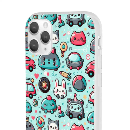 Cute Cars Flexi Cases Durable Style with Thermoplastic Polyurethane - Phone Case