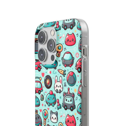 Cute Cars Flexi Cases Durable Style with Thermoplastic Polyurethane - Phone Case