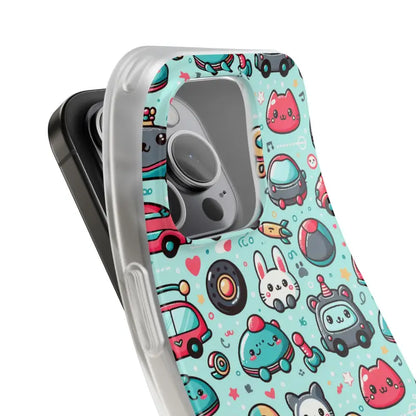 Cute Cars Flexi Cases Durable Style with Thermoplastic Polyurethane - Phone Case